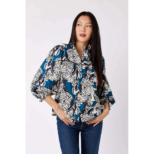 8.28 Boutique:Crosby by Mollie Burch,Crosby by Mollie Burch Worth Blouse in Now You See Me,Shirts & Tops