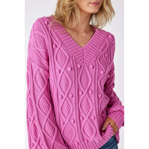 8.28 Boutique:Crosby by Mollie Burch,Crosby by Mollie Burch Charlie Sweater in Super Pink,Sweaters