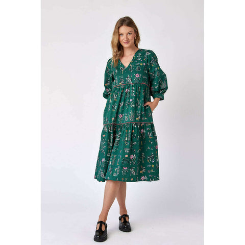 Jade Melody Tam Flower Palette Dress