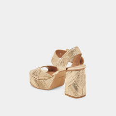 8.28 Boutique:Dolce Vita,Dolce Vita Bobby Deco Heels in Gold Woven Stella,Shoes