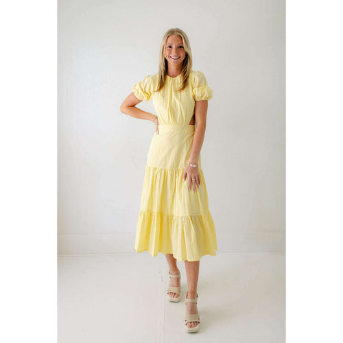 8.28 Boutique:Bishop + Young,Bishop + Young Nadia Cut Out Poplin Dress,Dress