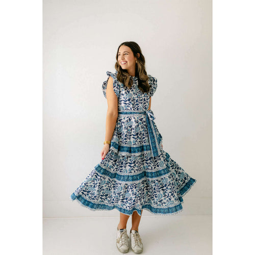 8.28 Boutique:8.28 Boutique,Victoria Dunn Sullivan Maxi Dress in Electric Blue,Dress
