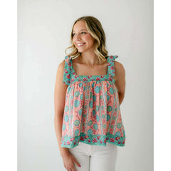 8.28 Boutique:Victoria Dunn,Victoria Dunn Napa Blouse in Sun Kissed,Top