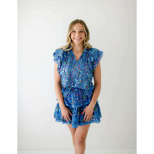 8.28 Boutique:Karlie Clothes,Karlie Summer Fruit V-Neck Ruffle Top,Shirts & Tops