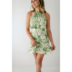 8.28 Boutique:Jacquie the Label,Jacquie the Label Floral Printed Halter Neck Dress,Dress