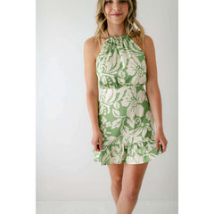 8.28 Boutique:Jacquie the Label,Jacquie the Label Floral Printed Halter Neck Dress,Dress