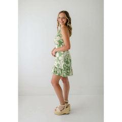 8.28 Boutique:Jacquie the Label,Jacquie the Label Floral Printed Halter Neck Dress,Dress