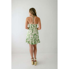 8.28 Boutique:Jacquie the Label,Jacquie the Label Floral Printed Halter Neck Dress,Dress