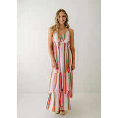 8.28 Boutique:FRNCH,FRNCH Elodie Stripe Maxi Dress,Dress