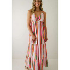 8.28 Boutique:FRNCH,FRNCH Elodie Stripe Maxi Dress,Dress