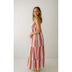 8.28 Boutique:FRNCH,FRNCH Elodie Stripe Maxi Dress,Dress