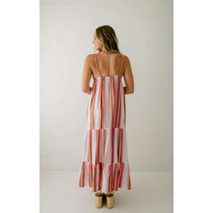 8.28 Boutique:FRNCH,FRNCH Elodie Stripe Maxi Dress,Dress