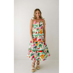 8.28 Boutique:Marie by Victoria Dunn,Marie by Victoria Dunn Naomi Tropical Breeze Maxi Dress,Dress