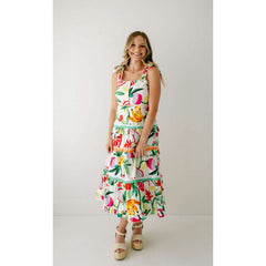 8.28 Boutique:Marie by Victoria Dunn,Marie by Victoria Dunn Naomi Tropical Breeze Maxi Dress,Dress