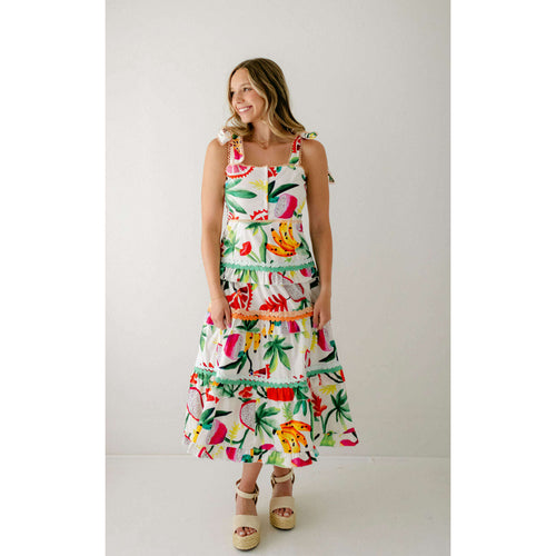 8.28 Boutique:Marie by Victoria Dunn,Marie by Victoria Dunn Naomi Tropical Breeze Maxi Dress,Dress