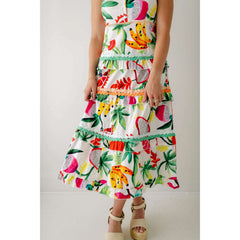 8.28 Boutique:Marie by Victoria Dunn,Marie by Victoria Dunn Naomi Tropical Breeze Maxi Dress,Dress