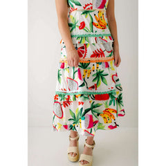 8.28 Boutique:Marie by Victoria Dunn,Marie by Victoria Dunn Naomi Tropical Breeze Maxi Dress,Dress