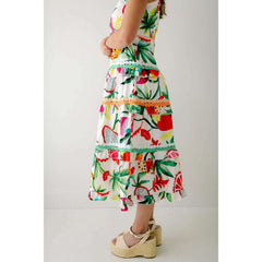 8.28 Boutique:Marie by Victoria Dunn,Marie by Victoria Dunn Naomi Tropical Breeze Maxi Dress,Dress