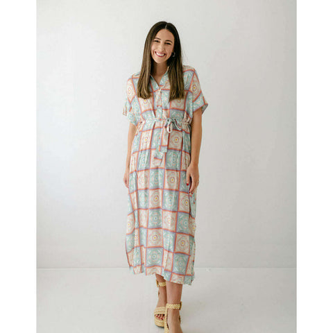 Jade by Melody Tam Puff Sleeve Tiered Dress in Garden Bloom