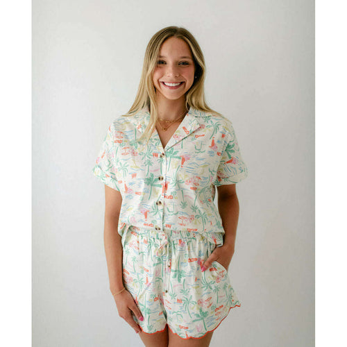 8.28 Boutique:Karlie Clothes,Karlie Seahorse V-Neck Button Top,Shirts & Tops