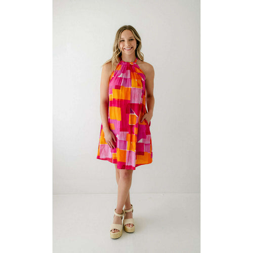 8.28 Boutique:FRNCH,FRNCH Alisier Dress in Geo Rose,Dress