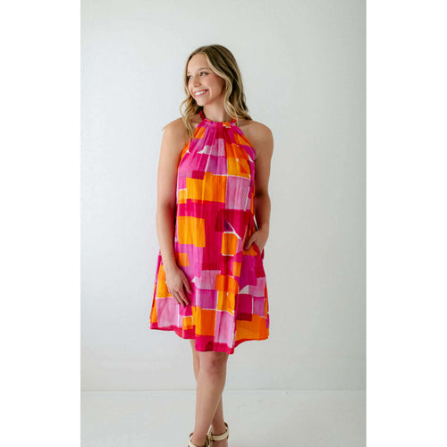 8.28 Boutique:FRNCH,FRNCH Alisier Dress in Geo Rose,Dress