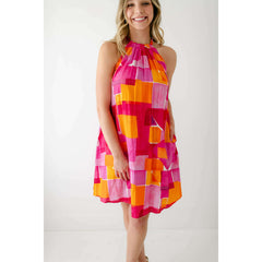 8.28 Boutique:FRNCH,FRNCH Alisier Dress in Geo Rose,Dress