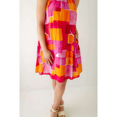 8.28 Boutique:FRNCH,FRNCH Alisier Dress in Geo Rose,Dress