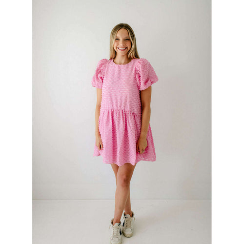 8.28 Boutique:English Factory,English Factory Pink Baby Doll Mini Dress,Dress