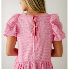 8.28 Boutique:English Factory,English Factory Pink Baby Doll Mini Dress,Dress