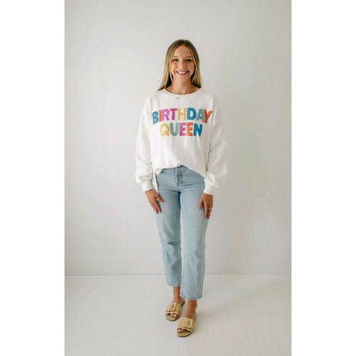 8.28 Boutique:8.28 Boutique,Birthday Queen Sweatshirt,sweatshirt