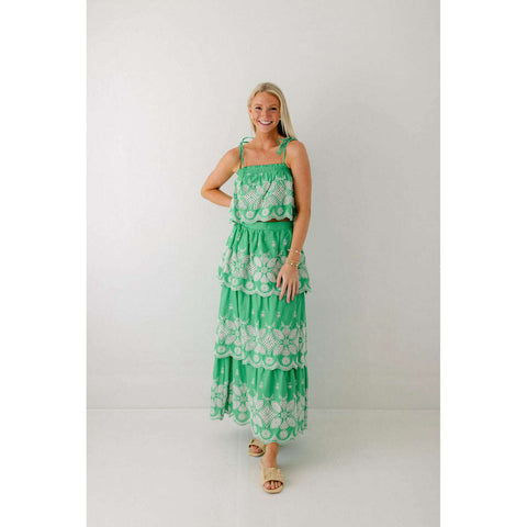 J.Marie Collections Eden Tiered Ric Rac Dress