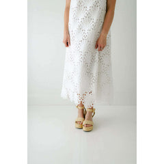 8.28 Boutique:Holly Shae,Holly Shae Blythe White Lace Halter Dress,Dress