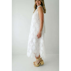 8.28 Boutique:Holly Shae,Holly Shae Blythe White Lace Halter Dress,Dress