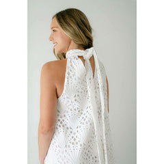 8.28 Boutique:Holly Shae,Holly Shae Blythe White Lace Halter Dress,Dress