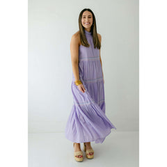 8.28 Boutique:Jade Melody Tam,Jade Melody Tam Lavender Halter Maxi Dress,Dress