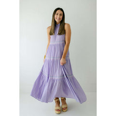 8.28 Boutique:Jade Melody Tam,Jade Melody Tam Lavender Halter Maxi Dress,Dress