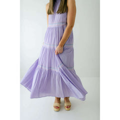 8.28 Boutique:Jade Melody Tam,Jade Melody Tam Lavender Halter Maxi Dress,Dress