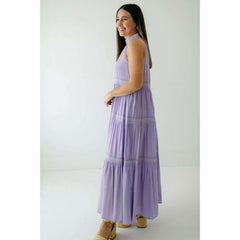 8.28 Boutique:Jade Melody Tam,Jade Melody Tam Lavender Halter Maxi Dress,Dress