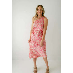 8.28 Boutique:Mink Pink,Mink Pink Alina Pink Floral One Shoulder Dress,Dress