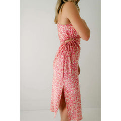 8.28 Boutique:Mink Pink,Mink Pink Alina Pink Floral One Shoulder Dress,Dress