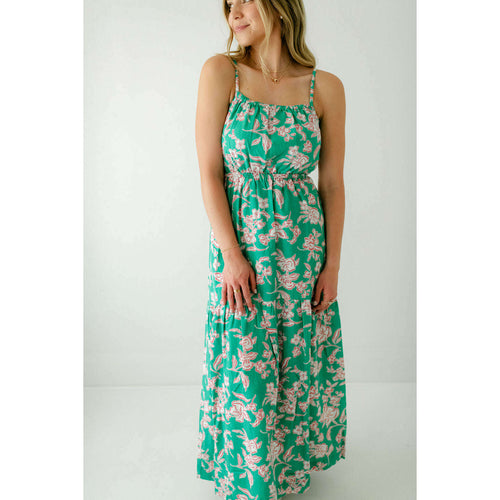 8.28 Boutique:Z-Supply,Z-Supply Dewi Pacific Floral Maxi Dress Bermuda Green,Dress