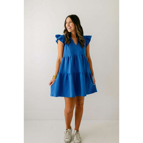 8.28 Boutique:8.28 Boutique,The Alberta Royal Blue Tiered Dress,Dress