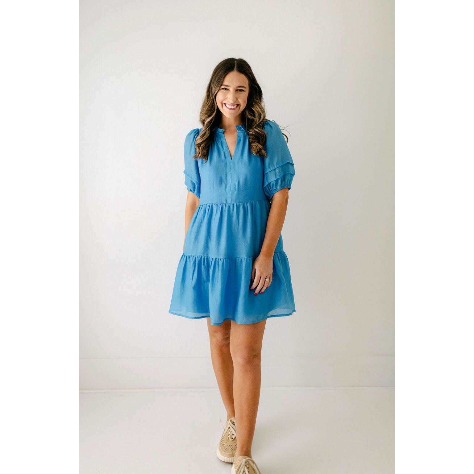 Joy*Joy Blue Tiered Dress – 8.28 Boutique