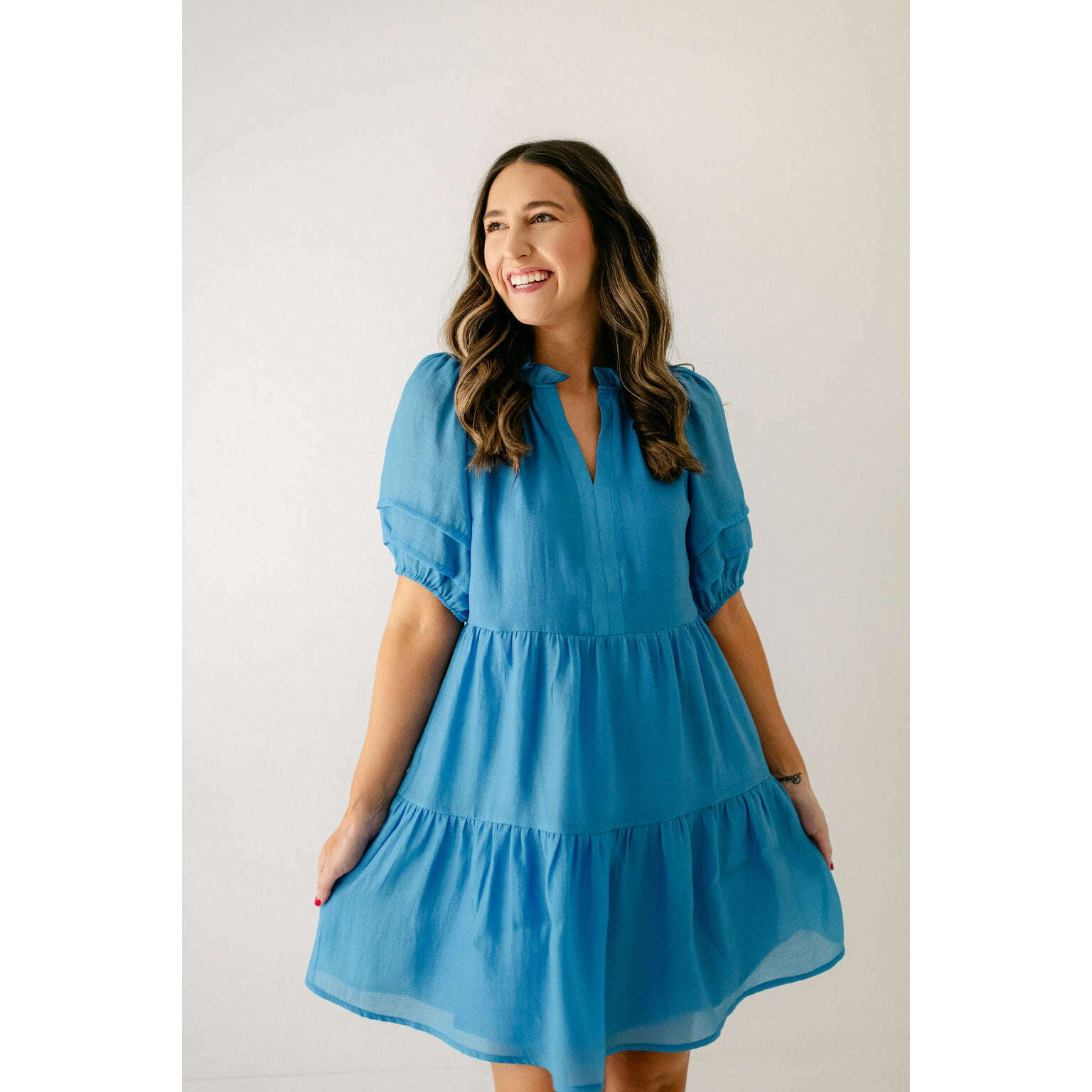 Joy*Joy Blue Tiered Dress – 8.28 Boutique