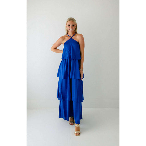 8.28 Boutique:Sofia Collections,Sofia Collections Suriana Dress in Cobalt Blue,Dress