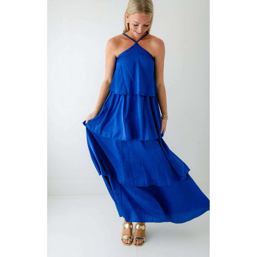 8.28 Boutique:Sofia Collections,Sofia Collections Suriana Dress in Cobalt Blue,Dress
