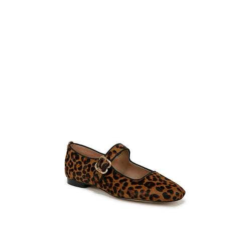 8.28 Boutique:Sam Edelman,Sam Edelman Michaela Mary Jane Flats in Leopard Brahma Hair Leather,Shoes