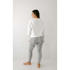 Varley Move Super High Legging in Ivory Textured Snake