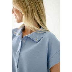 8.28 Boutique:Entro,The Audra Blue Scalloped Dress,Dress